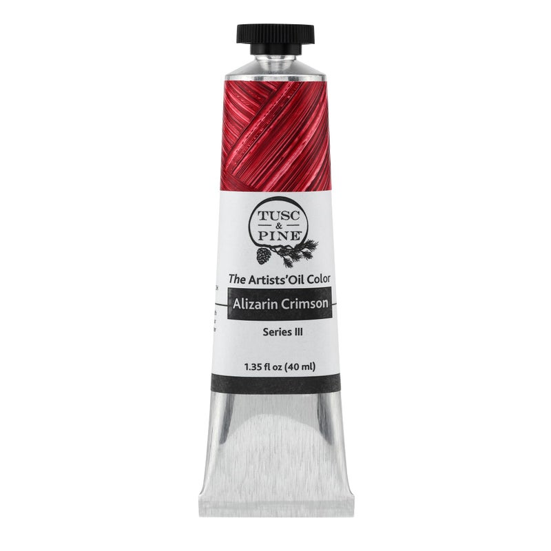 Tusc & Pine Tusc Pine Artist Oil Paint Alizarin Crimson 40 ml NonYellowing Rich Creamy Consistency Maximum Pigment Load Small Batch Milled Oil Paints Made in the USA for Professional Artists - Image 2