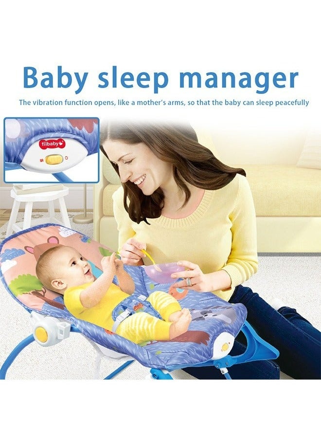 RollsTimi  Multifunctional Foldable Baby Rocking Chair With Musical Vibration And Hanging Toys  - Image 2