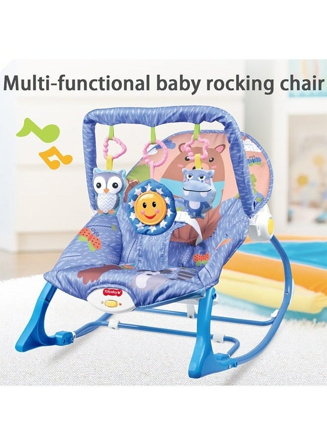 RollsTimi  Multifunctional Foldable Baby Rocking Chair With Musical Vibration And Hanging Toys  - Image 3