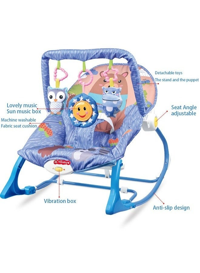 RollsTimi  Multifunctional Foldable Baby Rocking Chair With Musical Vibration And Hanging Toys  - Image 4