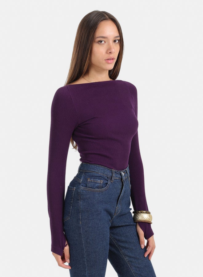 Seamless Microfiber Backless Top
