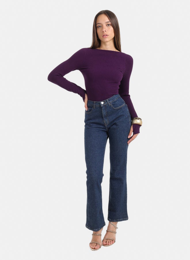 Seamless Microfiber Backless Top
