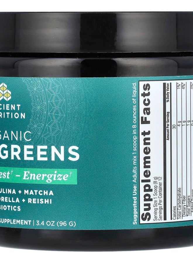 Ancient Nutrition Organic SuperGreens 3.4 oz (96 g) - Image 2