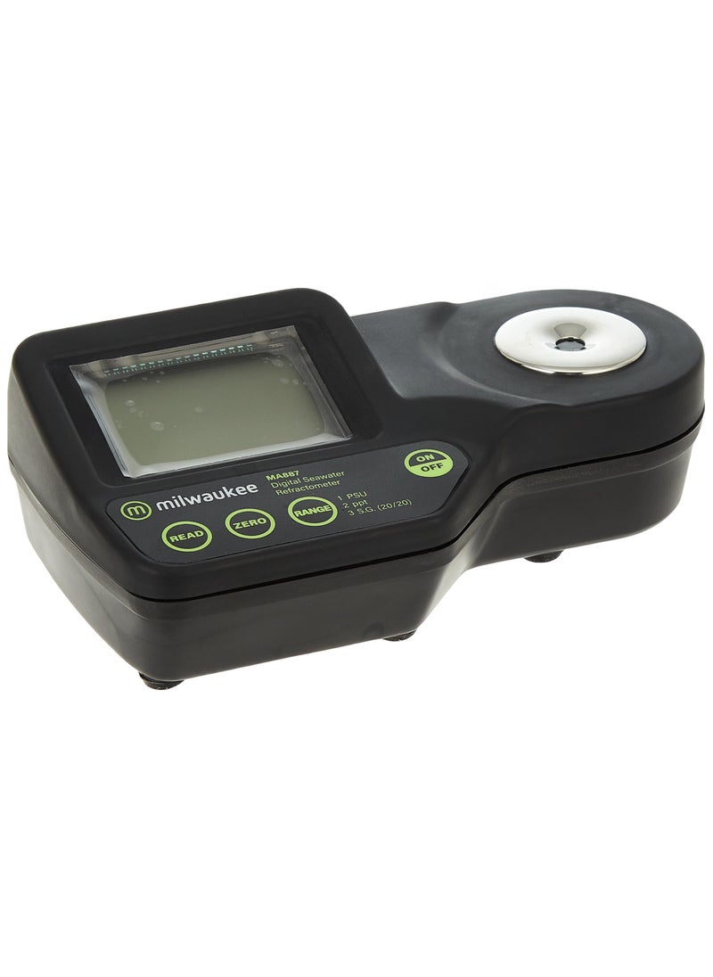 Milwaukee Milwaukee MA887 Digital Salinity Refractometer with Automatic Temperature Compensation, Yellow LED, 0 to 50 PSU, +/-2 PSU Accuracy, 1 PSU Resolution (color may vary)  - Image 1