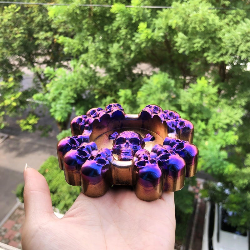 قالب جمجمة السيليكون الأبيض لصينية الرماد من راتنج الإيبوكسي ديكور المنزل لهالوين - Image 5