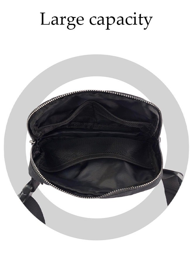 DUNISO Belt Bag Waist Pack Crossbody Bags for Running Hiking Travel Workout Adjustable Strap for WomenStylishblack - Image 4