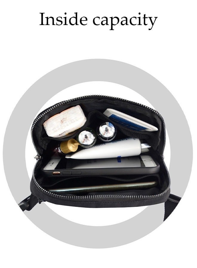 DUNISO Belt Bag Waist Pack Crossbody Bags for Running Hiking Travel Workout Adjustable Strap for WomenStylishblack - Image 5