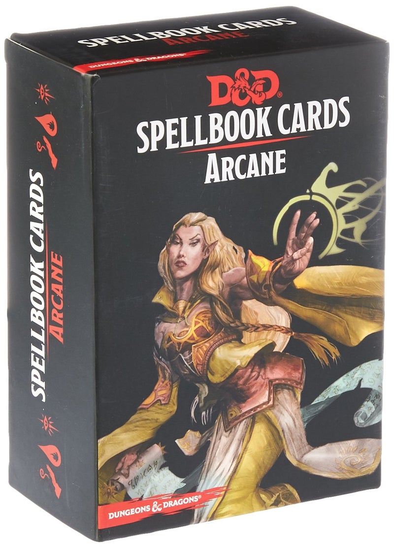 Gale Force Nine Dungeons & Dragons: Spell Book Cards: Arcane Deck Card Game (8 Players) - Image 1