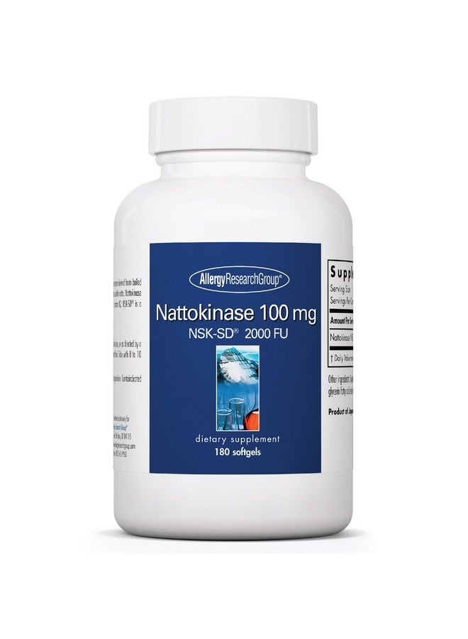 اليرجي ريسيرتش جروب مجموعة أبحاث الحساسية - مكمل ناتوكيناز NSK-SD 2000 FU، 100 ملغ - صحة القلب والأوعية الدموية/الدورة الدموية - 180 كبسولة هلامية - Image 1