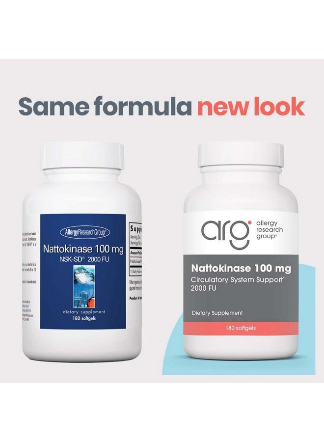 اليرجي ريسيرتش جروب مجموعة أبحاث الحساسية - مكمل ناتوكيناز NSK-SD 2000 FU، 100 ملغ - صحة القلب والأوعية الدموية/الدورة الدموية - 180 كبسولة هلامية - Image 2