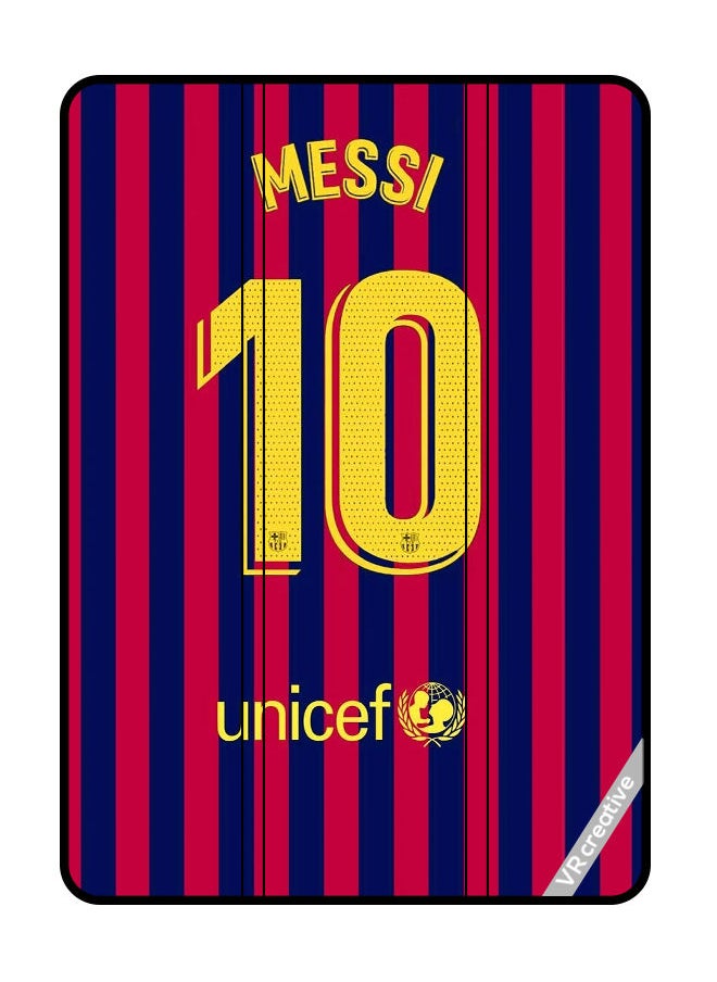 VR CREATIVE - Protective Smart Folio Flip Case Cover For Samsung Galaxy Tab A7 Lite Lionel Messi Design Multicolour - Image 1