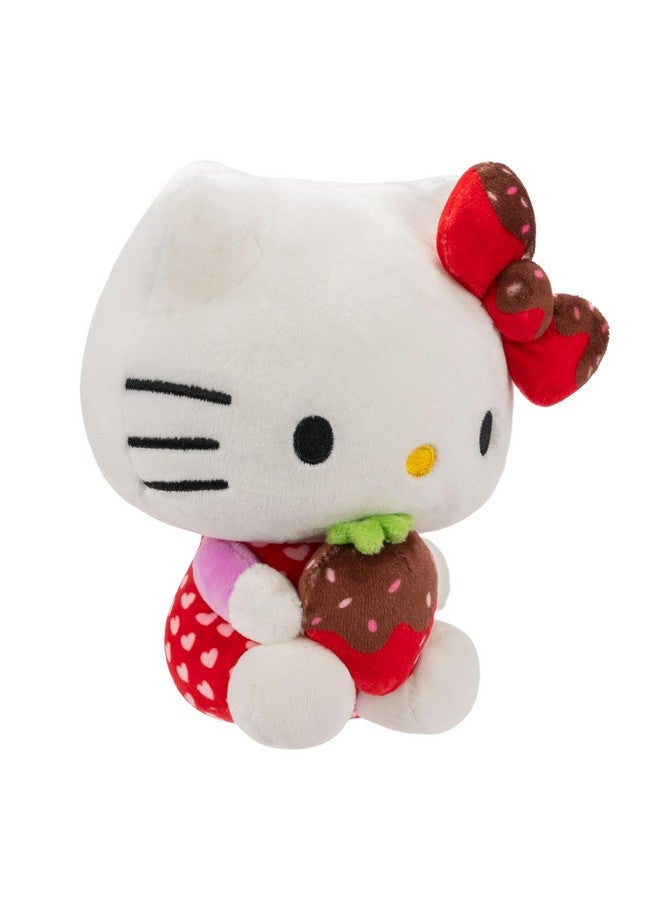 Jazwares Hello Kitty and Friends 8" Plush with Chocolate Covered Strawberry - Officially Licensed Sanrio Product - Cute Soft Doll Stuffed Animal Toy - Gift for Kids, Boys, Girls - 2+  - Image 3