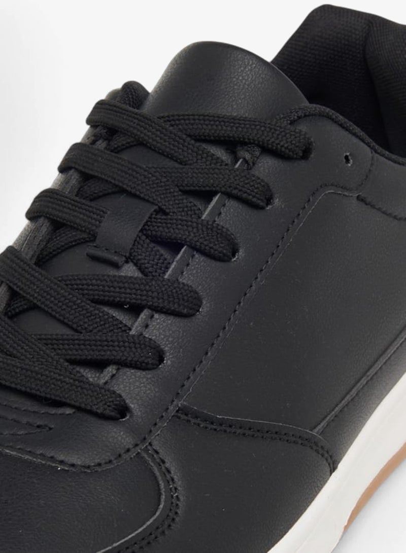 LBL by Shoexpress Men's Panelled Sneakers with Lace-Up Closure - Image 2