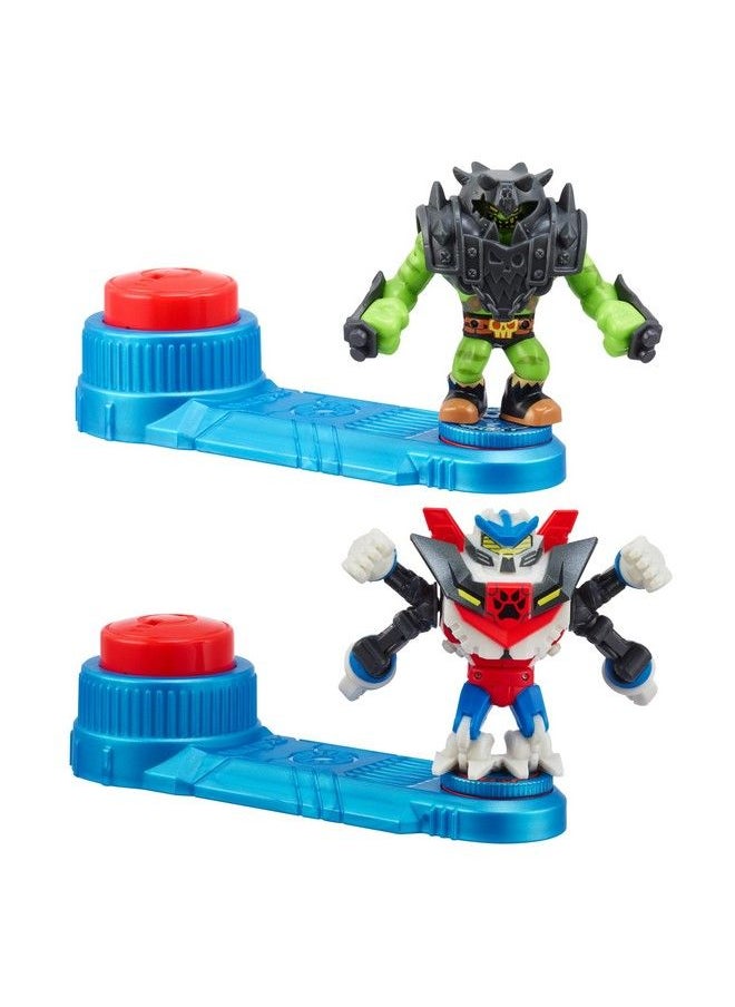 AKEDO - Ultimate Arcade Warriors Battle Giants Versus Pack Scratchatron Vs Tonk Mini Battling Action Figures Ready Fight Split Strike - Image 1