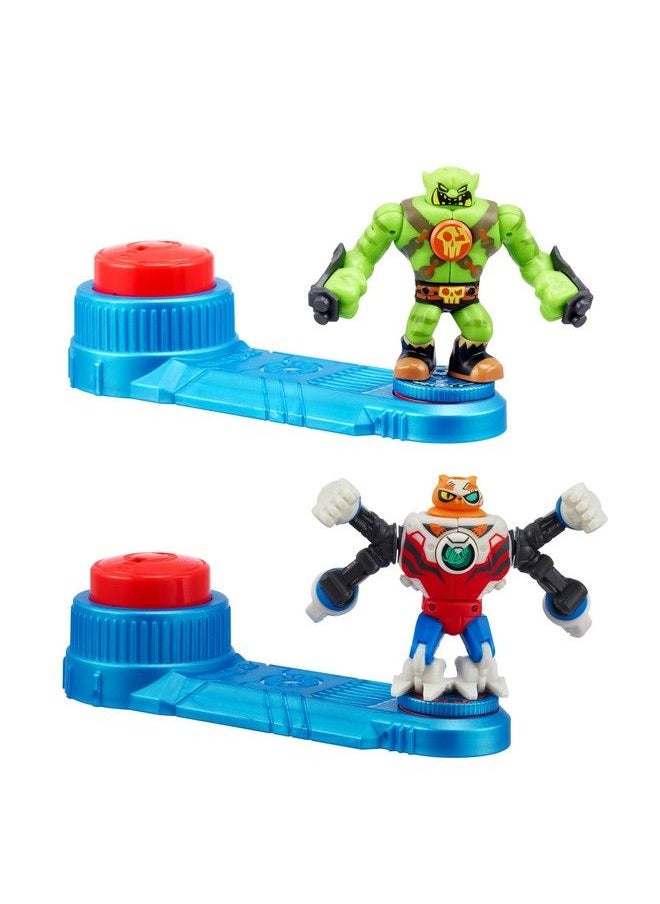 AKEDO - Ultimate Arcade Warriors Battle Giants Versus Pack Scratchatron Vs Tonk Mini Battling Action Figures Ready Fight Split Strike - Image 1