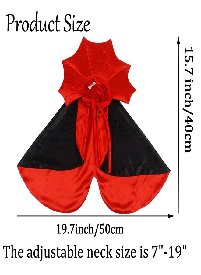 FOIMAS Dog Cat Halloween Costume,Vampire Devil Cape Cloak Pet Costume for Cats Dogs Halloween Costume Party Supply - Image 2