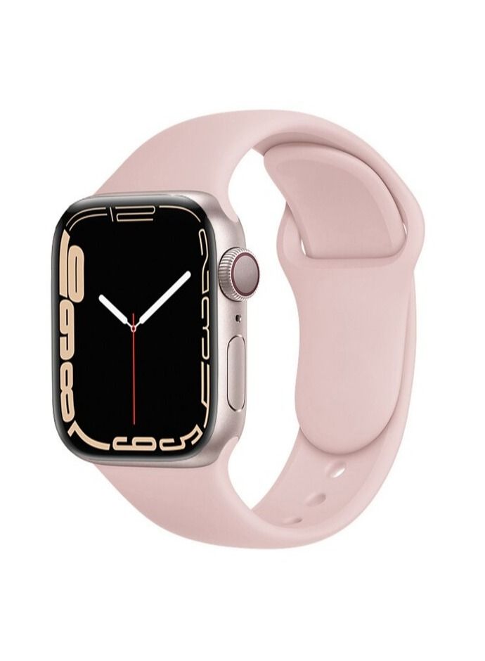 Apple Watch Band 45mm 44mm 42mm Soft Silicone Sport Band Replacement Wrist Strap Compatible for iWatch Apple Watch Series 7/SE/6/5/4/3/2/1 (45mm/44mm/42mm) - Image 1