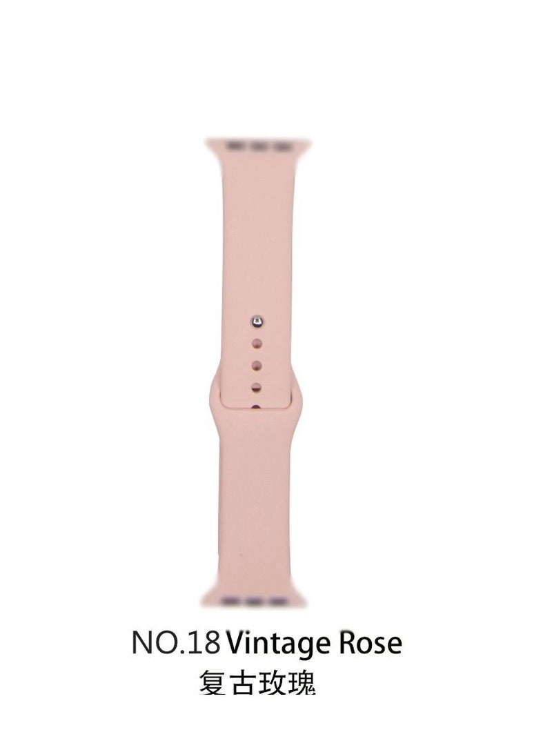 Apple Watch Band 45mm 44mm 42mm Soft Silicone Sport Band Replacement Wrist Strap Compatible for iWatch Apple Watch Series 7/SE/6/5/4/3/2/1 (45mm/44mm/42mm) - Image 2