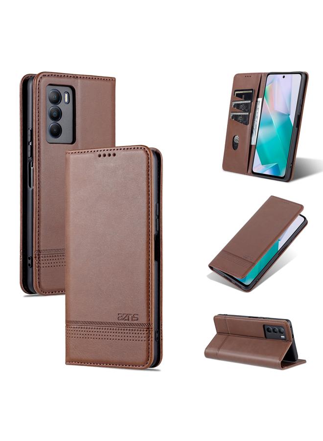 The Bros Case For vivo T1 Magnetic Calf Texture Horizontal Flip Leather Phone Case