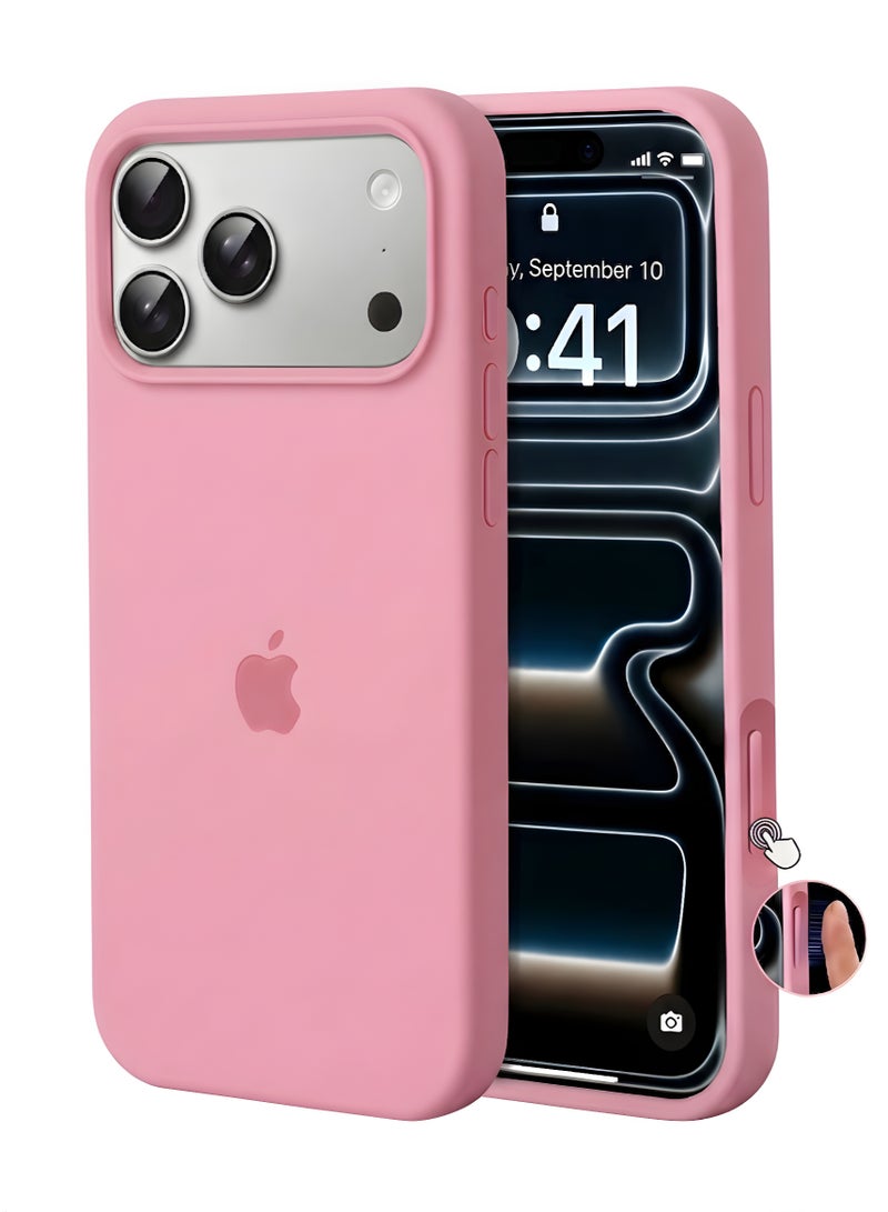 جراب iPhone 17 Pro Max من السيليكون السائل الناعم الملمس، جراب iPhone 17 Pro Max لحماية الجسم بالكامل، مضاد للخدش، مقاوم للصدمات، لهاتف iPhone 17 Pro Max مقاس 6.9 بوصة - Image 1