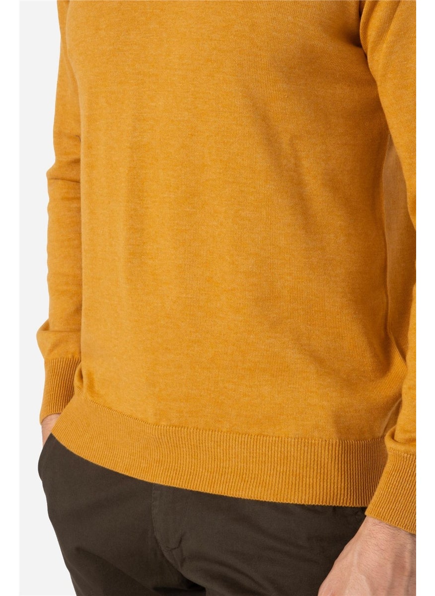 Men's Standard Pattern Crew Neck Basic Knitwear Sweater Custer Mustard Yellow B05.242.539 - pzsku/Z8FE68C08EAEA948D3602Z/45/_/1740652462/424fbc01-e9b3-4e89-9c08-93edf03f5cf4