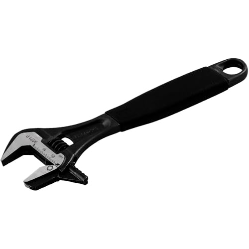 Bahco 9071P Reversible Jaw Black Ergo Adjustable Wrench 200mm Length - Image 1