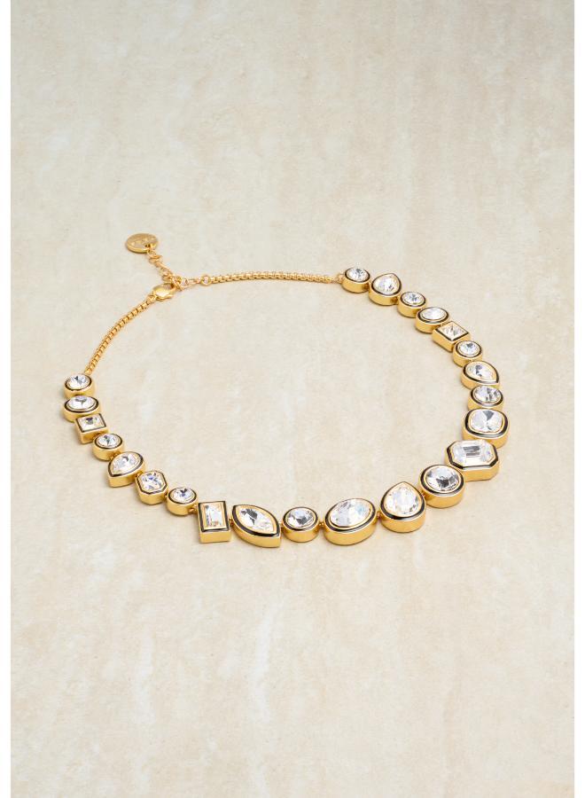 REISS CRISTIANA : Crystal Rock Enamel Chain Necklace  - Image 2
