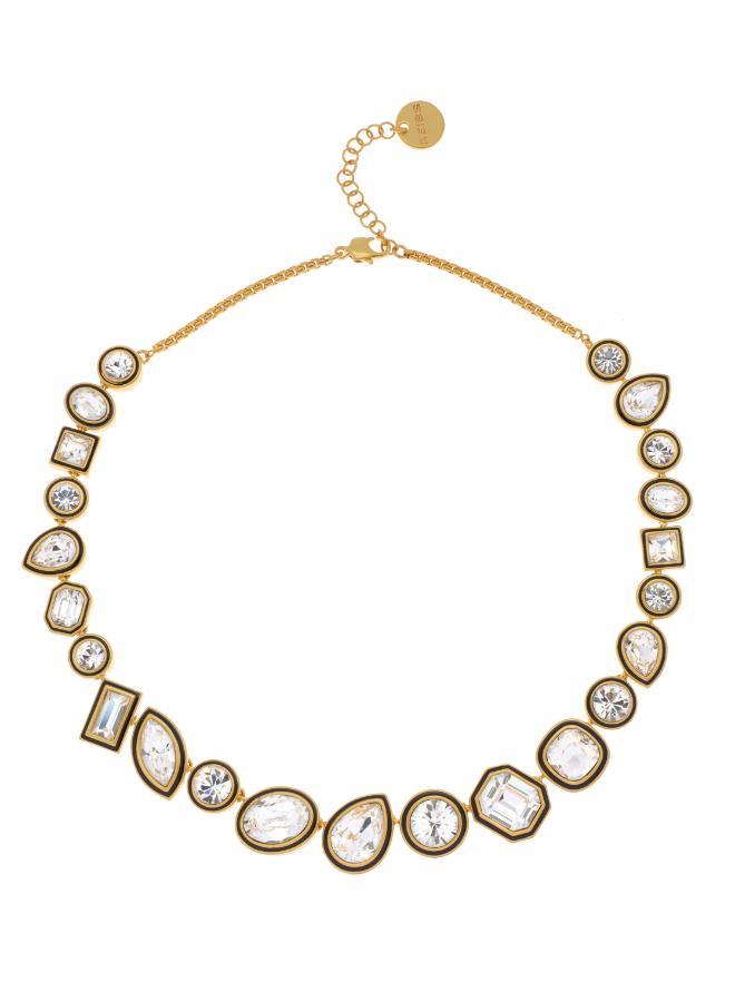 REISS CRISTIANA : Crystal Rock Enamel Chain Necklace  - Image 3