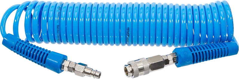 BGS 66540 Compressed Air Spiral Hose 6 m 10 Bar Inner Diameter 5 mm Polyurethane - Image 2