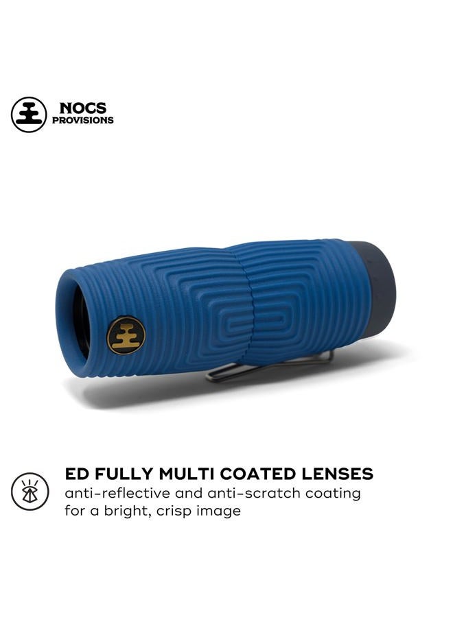 Nocs Provisions Zero Tube 10x25 ED Glass Waterproof Monocular – Rugged, Shockproof, Fogproof Optic for Adults & Kids, Built for Birdwatching, Hunting & Travel - Ultramarine Blue - Image 2