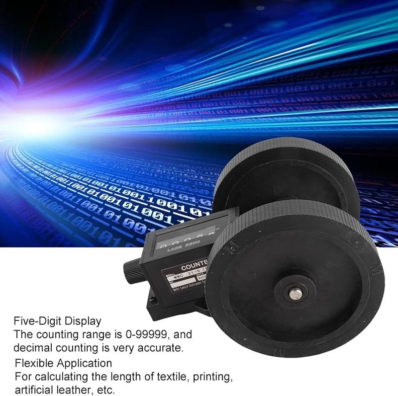 5 Digit Mechanical Length Measurement Counter 0 99999 Roller Meter For Textile Leather - Image 3
