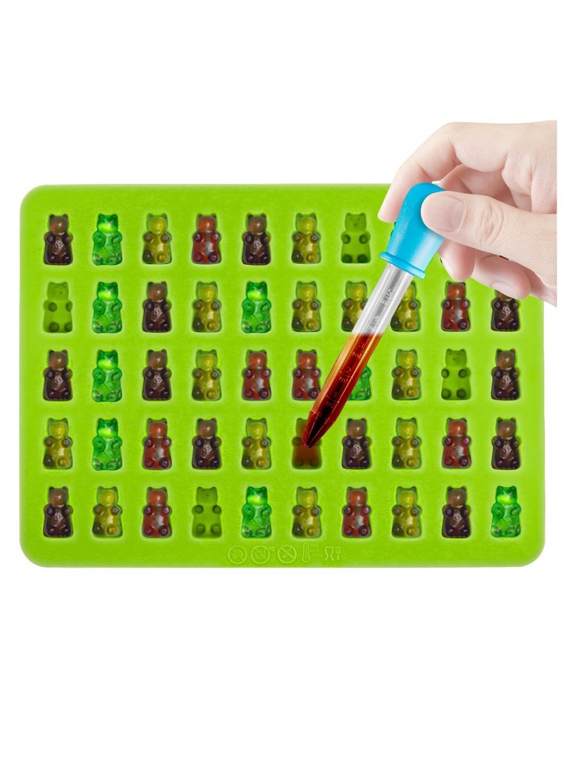 sokany 3 Pack Candy Silicone Molds and Ice Cube Trays, Jelly Molds, Chocolate Molds, Soap Molds - Bear (Multicolour)  - Image 2