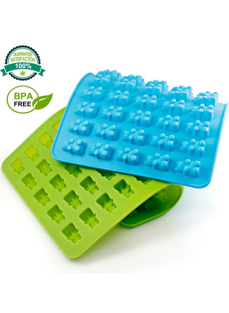 sokany 3 Pack Candy Silicone Molds and Ice Cube Trays, Jelly Molds, Chocolate Molds, Soap Molds - Bear (Multicolour)  - Image 3