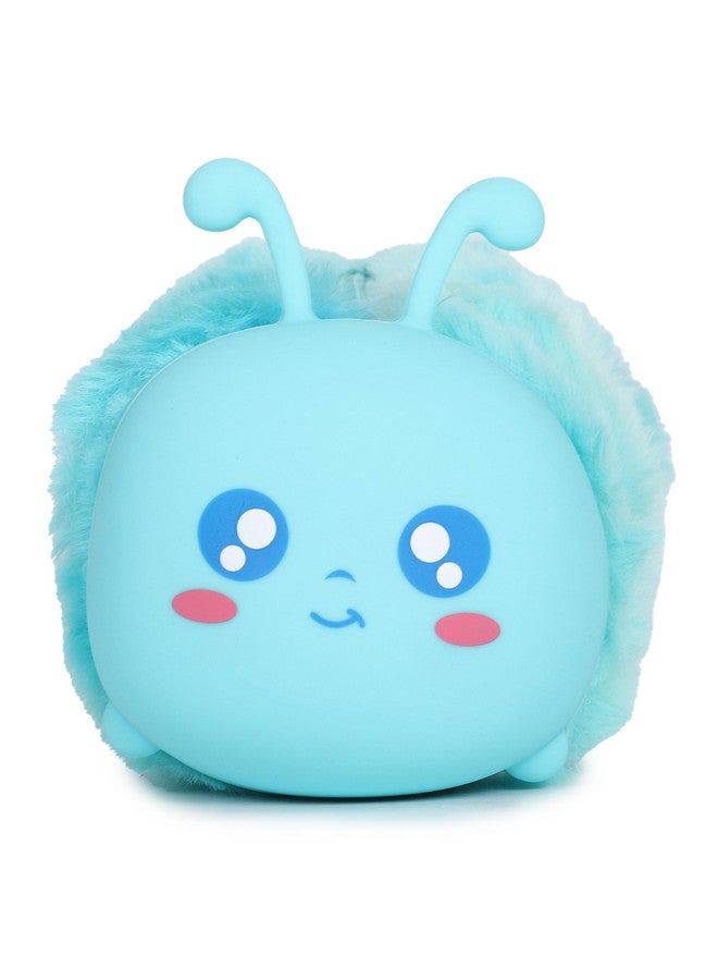 Samvardhan SAMVARDHAN Cute Animal Plush Pencil Case for Kids and Girls - Soft and Adorable Caterpillar, Unicorn, and Bear Design, School Supplies (Blue) - Image 2