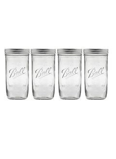 Y&D Jars with Lids and Bands, Regular Mouth Jars, Ideal for Jams, Jellies, Conserves, Preserves, Pizza Sauce(BALL wide mouth 24OZ 4PCS)  - Image 1