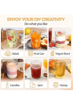 Y&D Jars with Lids and Bands, Regular Mouth Jars, Ideal for Jams, Jellies, Conserves, Preserves, Pizza Sauce(BALL wide mouth 24OZ 4PCS)  - Image 4