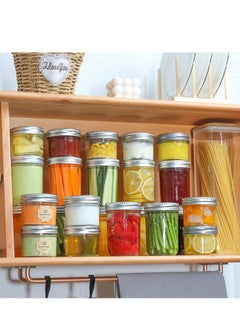 Y&D Jars with Lids and Bands, Regular Mouth Jars, Ideal for Jams, Jellies, Conserves, Preserves, Pizza Sauce(BALL wide mouth 24OZ 4PCS)  - Image 3