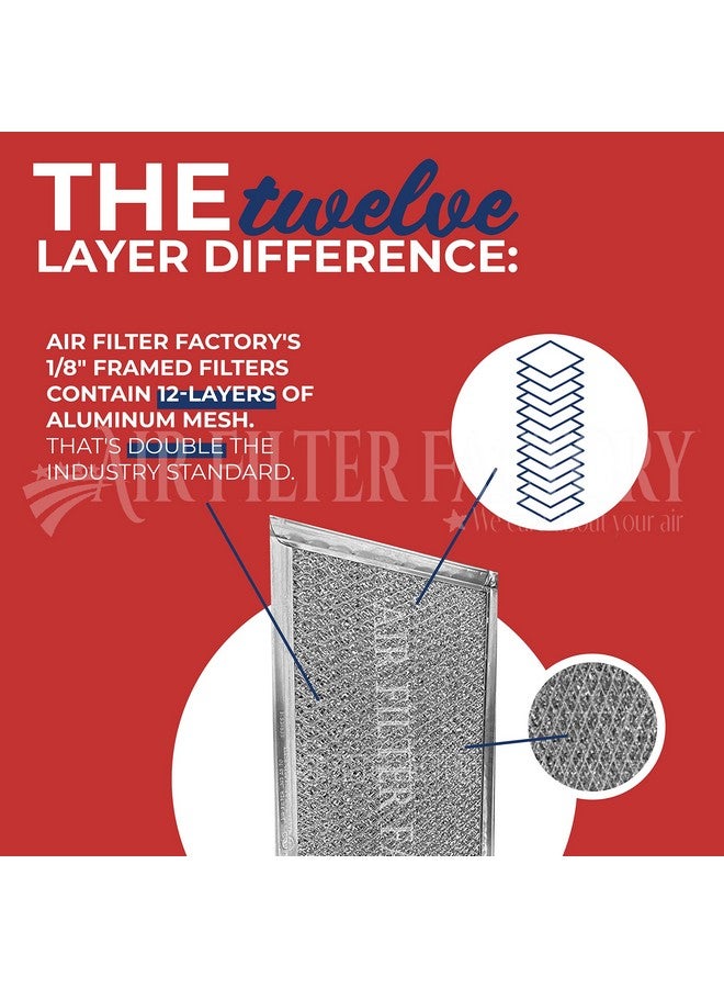 Air Filter Factory Microwave Oven Replacement For LG 5230W1A012B 12-Layer Aluminum Mesh Grease Filters 2-Pack - Image 3
