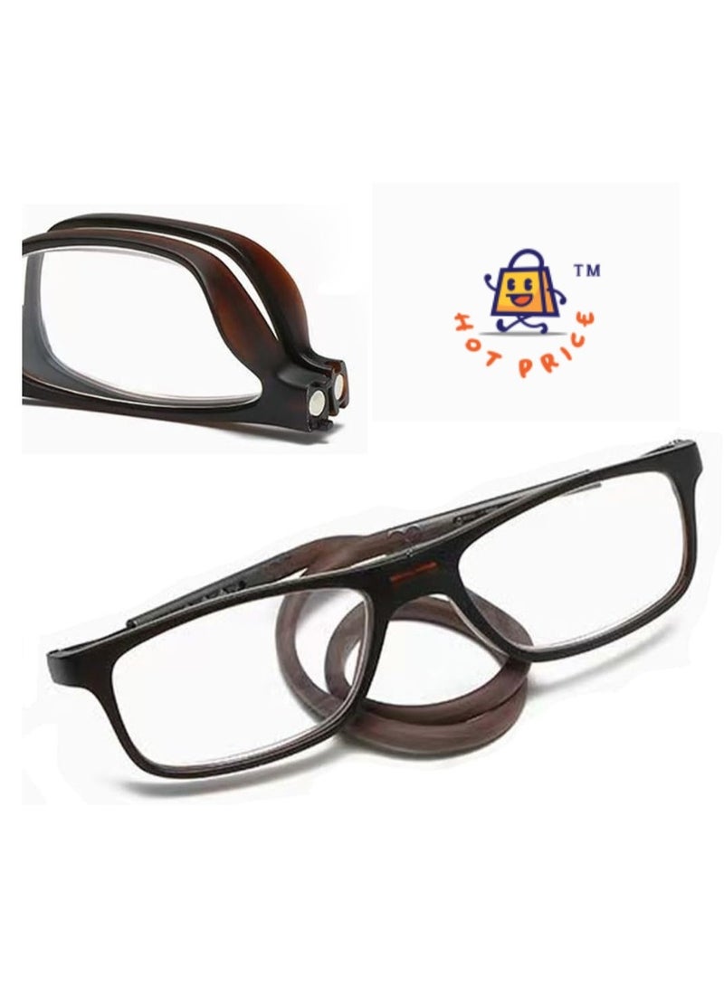 Magnetic Reading Glasses Around the Neck Lightweight for Women and Men - Image 1
