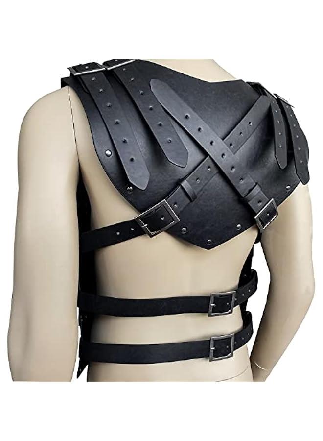 Viking Faux Leather Embossed Chest Armor, Retro Medieval Knight Leather Armor for LARP/Cosplay - Image 4