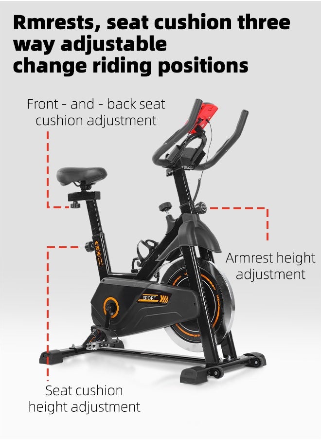 Favarey - New Exercise Bike Equipped with an LCD Screen and Adjustable Magnetic Resistance for Cardio, Training and Fitness Exercises - Image 1