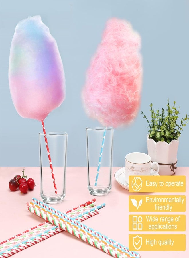 Zozimix 200 Pieces Cotton Candy Cones, Cotton Candy Sticks 13.8 inch - Bright Random Colors - Bulk for Parties, Events, Candy Making - Extra Length Prevents Sticky Hands - Image 5