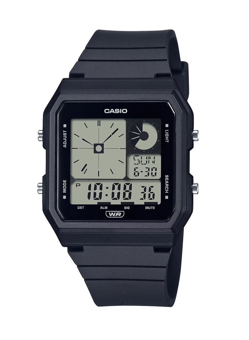 CASIO Digital LF-20W-1ADF Resin Band Black Dial Unisex Watch
