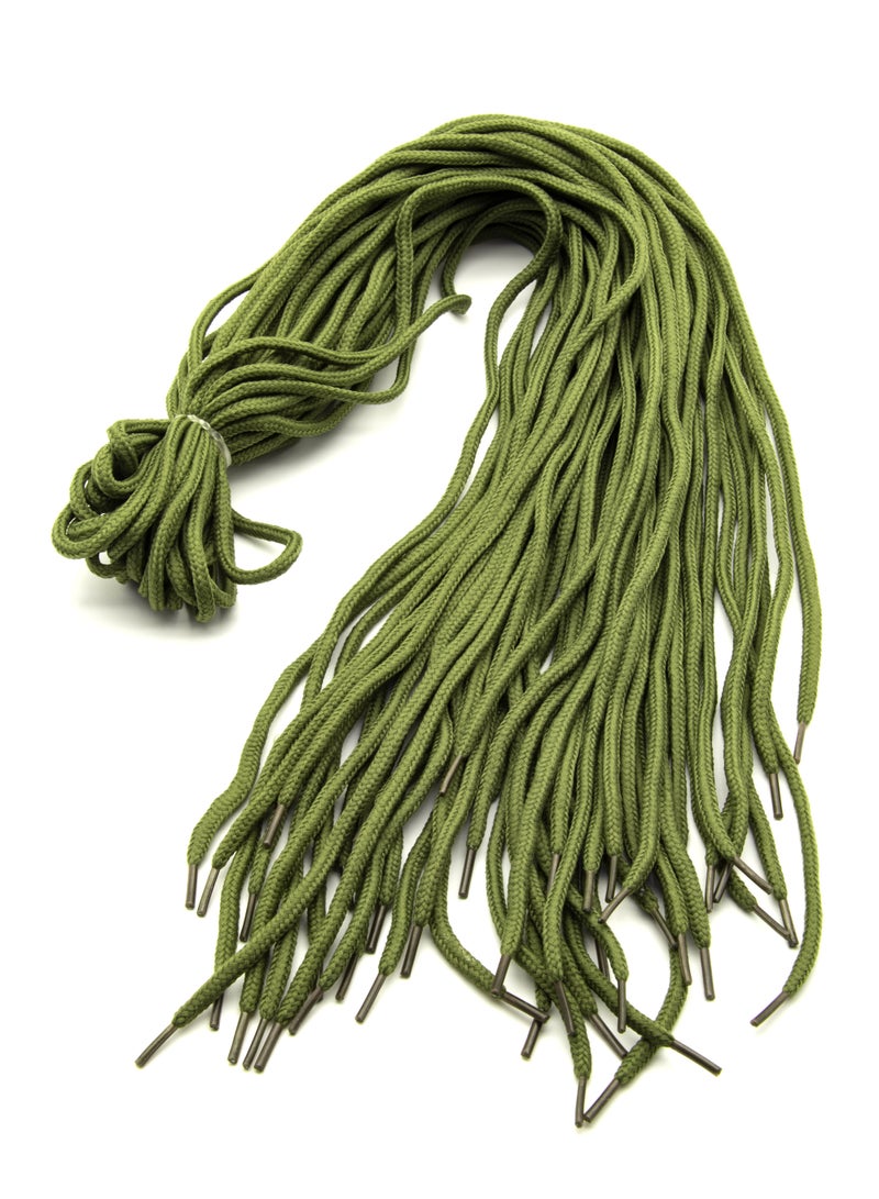 Shoe Laces - 12 Pairs of Durable 120cm - Olive - Image 2