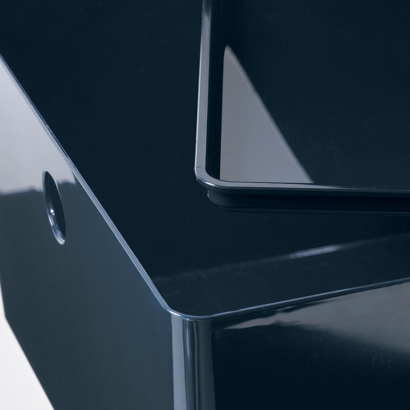 Baitique Box with Lid, Black-Blue, 26x35x15 cm - Image 3