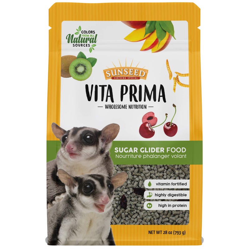 Vitakraft Sunseed Vita Prima Wholesome Nutrition Sugar Glider Food, 1.75 LBS - Image 5