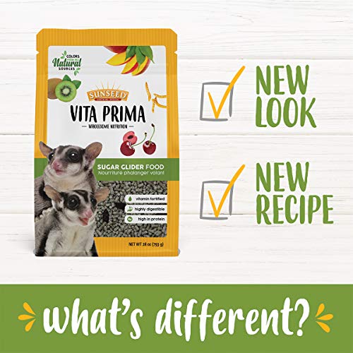 Vitakraft Sunseed Vita Prima Wholesome Nutrition Sugar Glider Food, 1.75 LBS - Image 2
