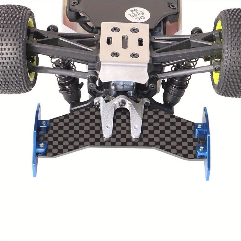High Performance Lightweight Blue Carbon Fiber RC Rear Wing Upgrade Part for 1 24 Micro B 2WD Buggy - Image 2