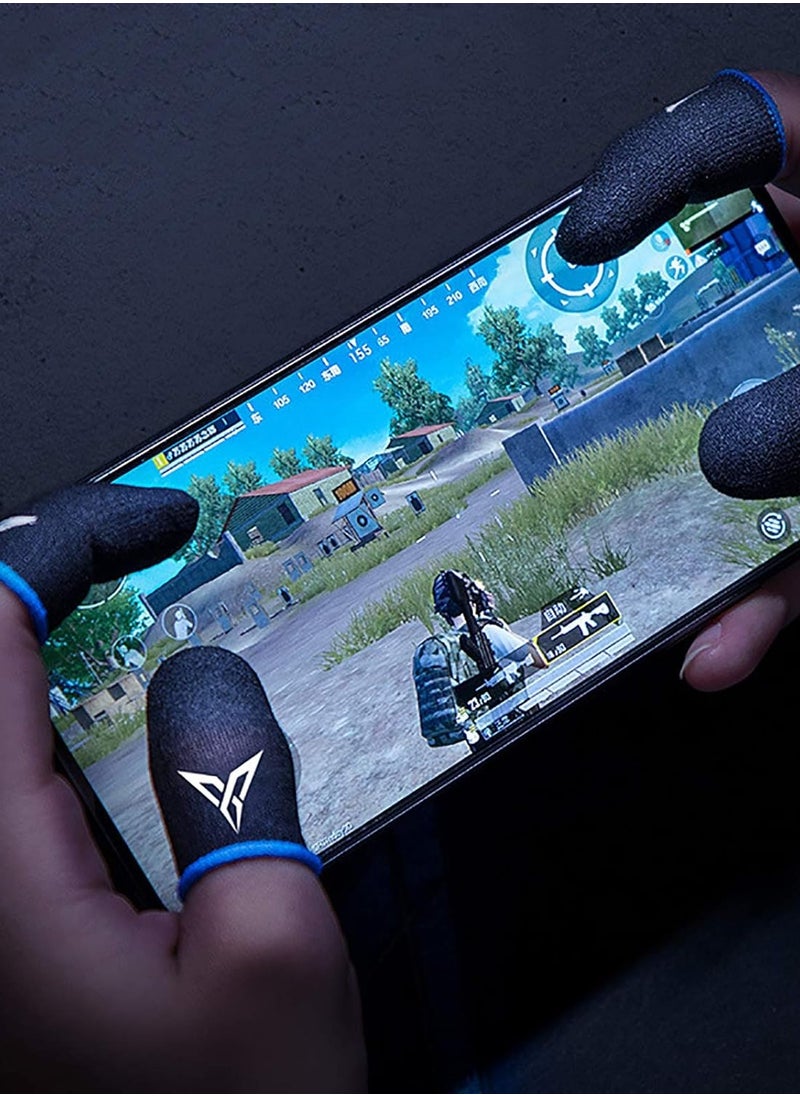 RYN - 1 Pair PUBG Mobile Game Finger Sleeve Sweat-proof Fingers Gloves Touch Screen Game Controller Thumbs Finger Cover Sleeve for Android & IOS - Image 1