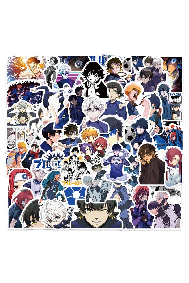 50Pcs 50Pcs Anime BLUE LOCK Football Stickers DIY Stickers Scrapbooking Phone Luggage Skateboard Wat